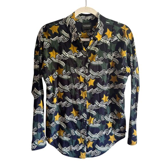 SCOTCH & SODA Star Printed Button Down Small‎ - Picture 1 of 4